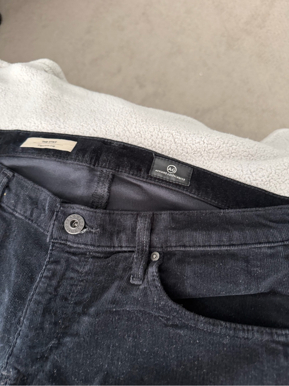 Ag Adriano Goldschmied Black Cigarette-Leg Jeans the stilt